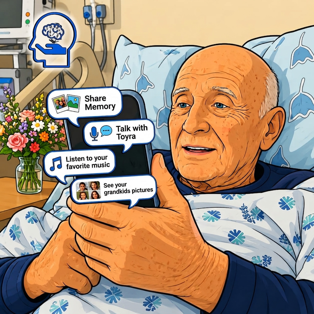 Alex, whose dementia care story inspired Toyra.
